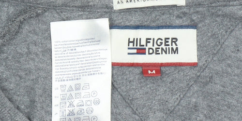Tommy Hilfiger Men’s Grey Pullover Sweatshirt Size M Crew Neck