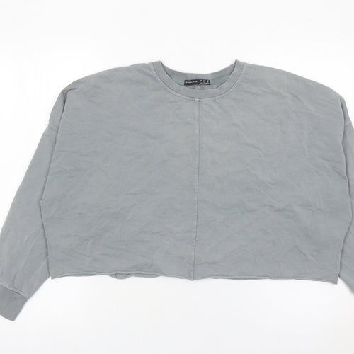 Oysho Sport Women’s Grey Pullover Sweatshirt Size S Crew Neck
