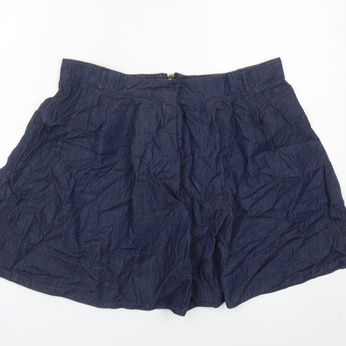 Oasis Women’s Blue Denim A-Line Skirt Size 16 Short Casual