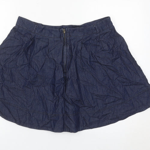 Oasis Women’s Blue Denim A-Line Skirt Size 16 Short Casual