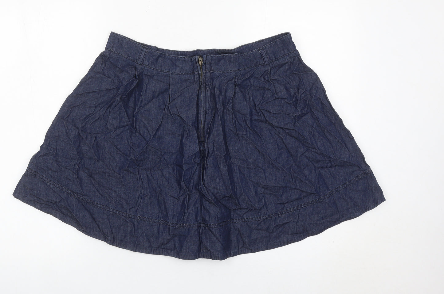 Oasis Women’s Blue Denim A-Line Skirt Size 16 Short Casual