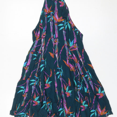 Kimchi Blue Women’s Multicoloured Halter A-Line Dress Size M Floral