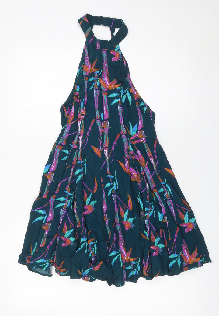 Kimchi Blue Women’s Multicoloured Halter A-Line Dress Size M Floral