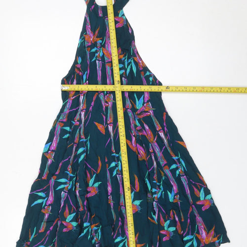 Kimchi Blue Women’s Multicoloured Halter A-Line Dress Size M Floral
