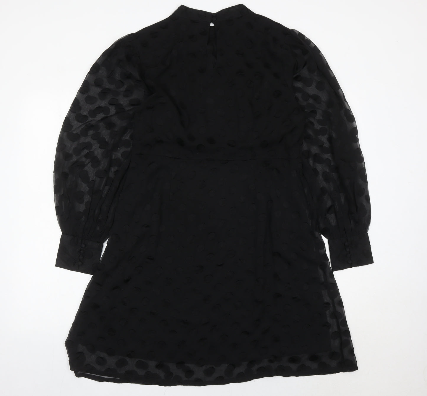 Violet Romance Women Black Size 14 A-Line Knee Length Dress