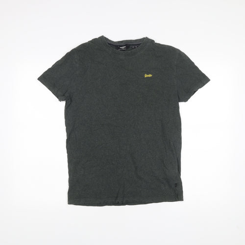 Superdry Men’s Green Small Organic Cotton Crew Neck T-Shirt
