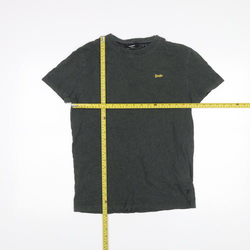 Superdry Men’s Green Small Organic Cotton Crew Neck T-Shirt