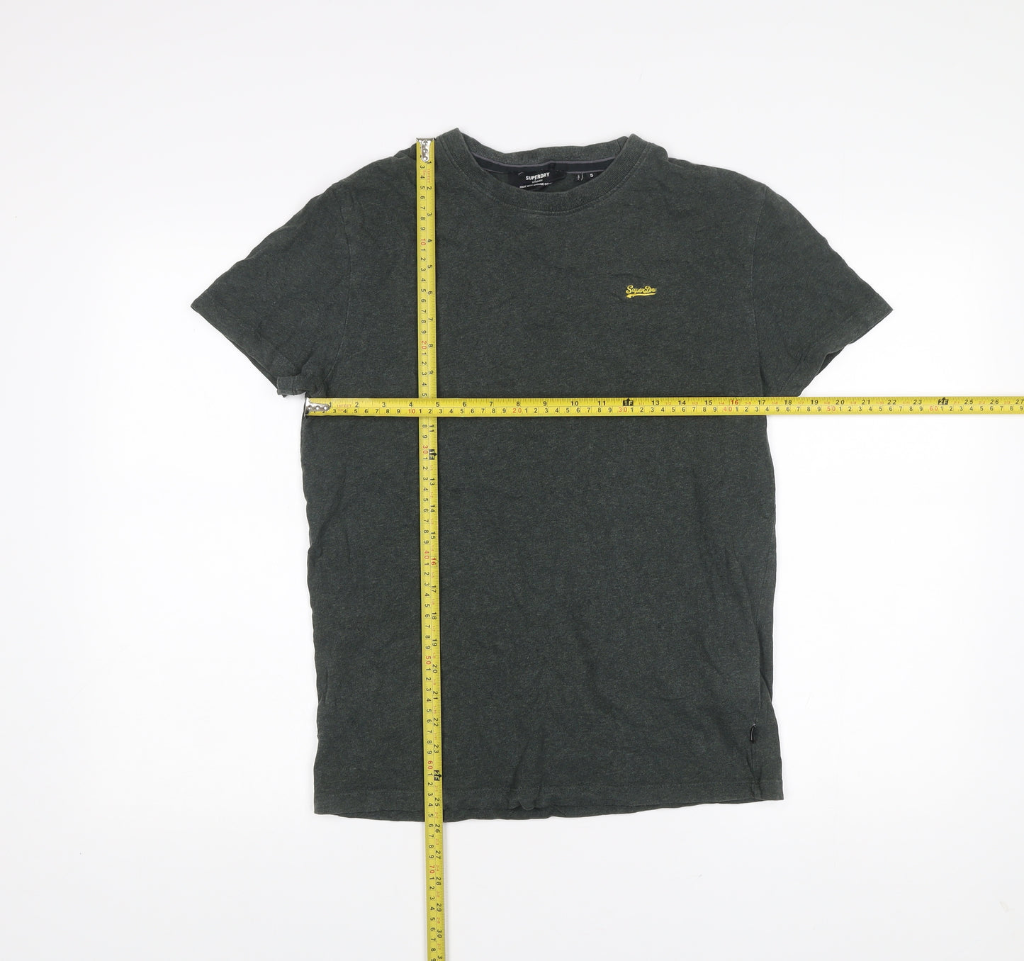 Superdry Men’s Green Small Organic Cotton Crew Neck T-Shirt