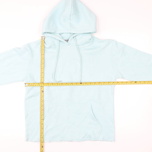 North West Women’s Blue Pullover Hoodie Small Fleece Cotton Blend
