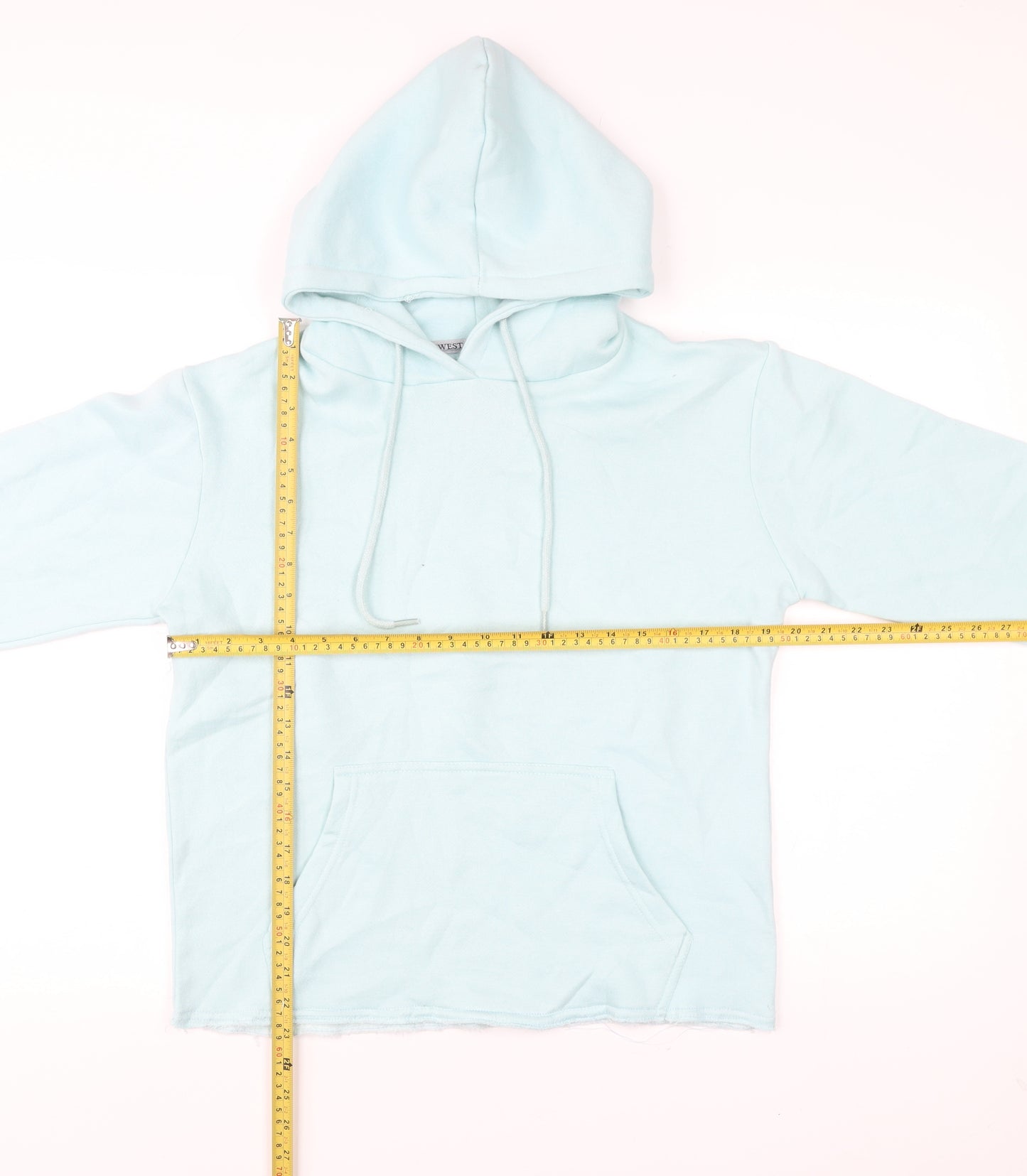 North West Women’s Blue Pullover Hoodie Small Fleece Cotton Blend
