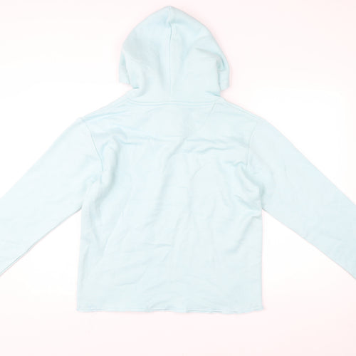 North West Women’s Blue Pullover Hoodie Small Fleece Cotton Blend