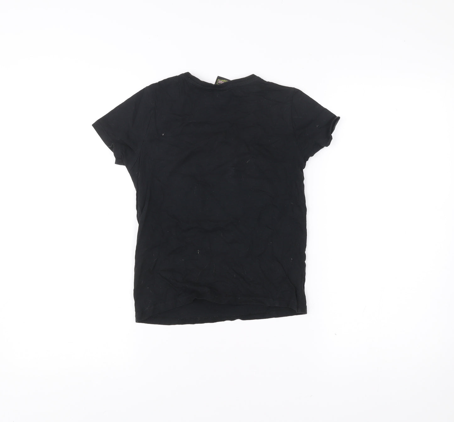 Jurassic Park Boys Black 6 Years Short Sleeve Sequin Logo T-Shirt