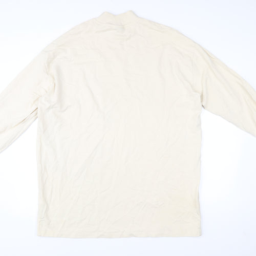 ASOS DESIGN Women’s Ivory Mock Neck Graphic Sweatshirt Size 10