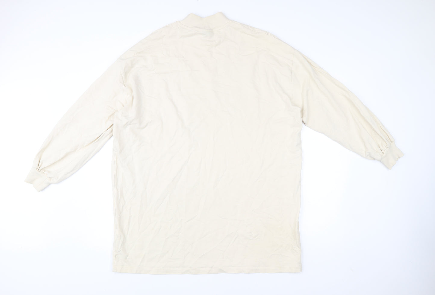 ASOS DESIGN Women’s Ivory Mock Neck Graphic Sweatshirt Size 10