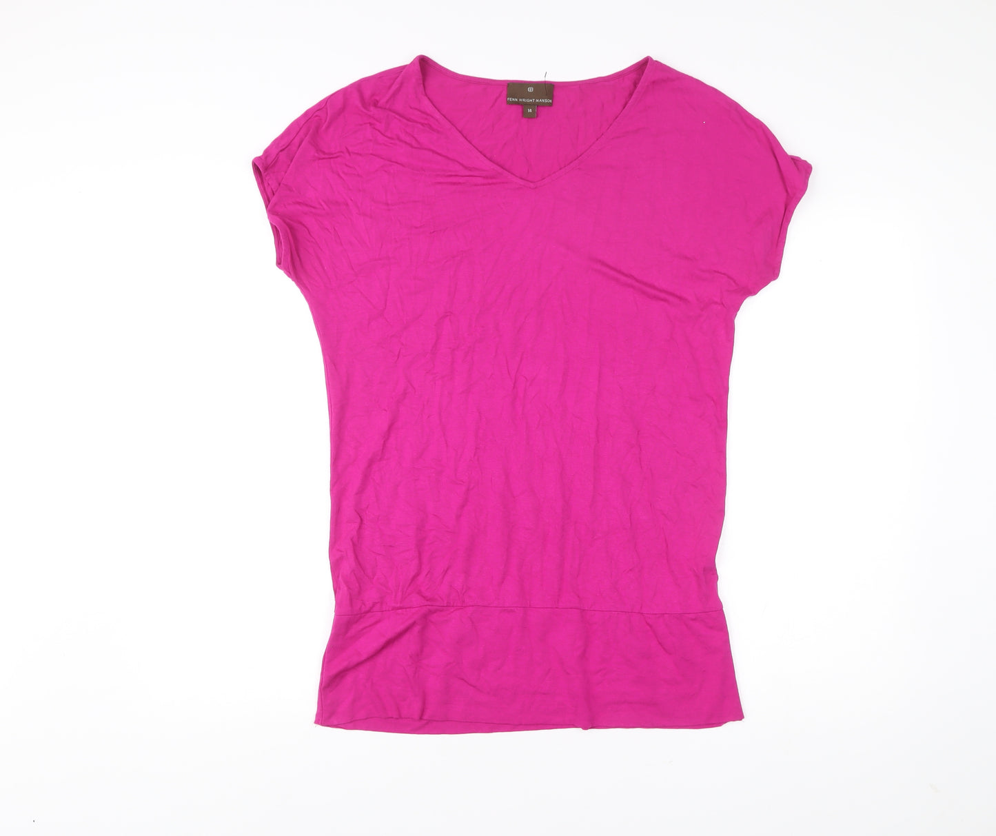 Fenn Wright Manson Women’s Pink Viscose Shift Dress Size 14