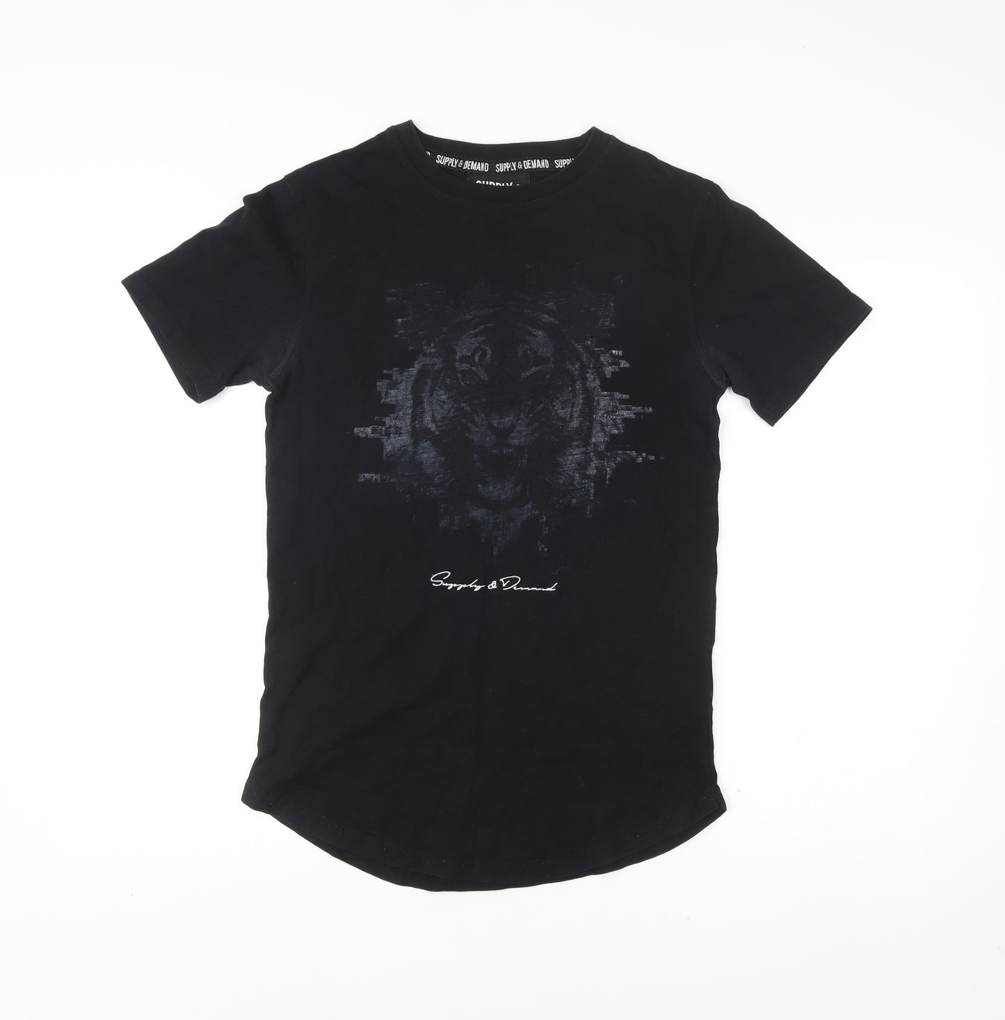 Supply & Demand Men’s Black XS Slim Fit Graphic T-Shirt