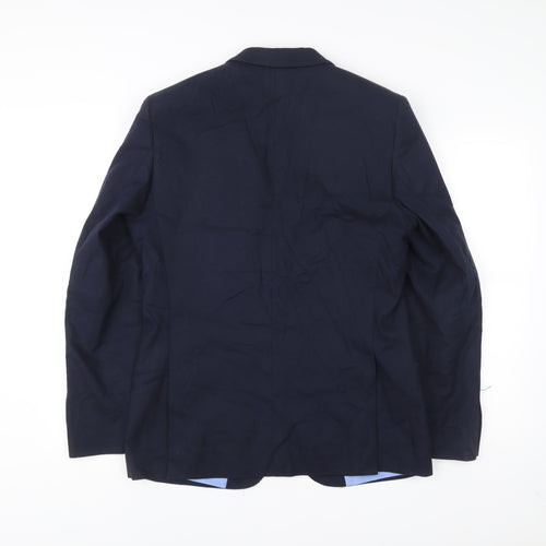 Angelo Litrico Mens Blue Slim Fit Blazer Size 48 Chest 38 Business Jacket