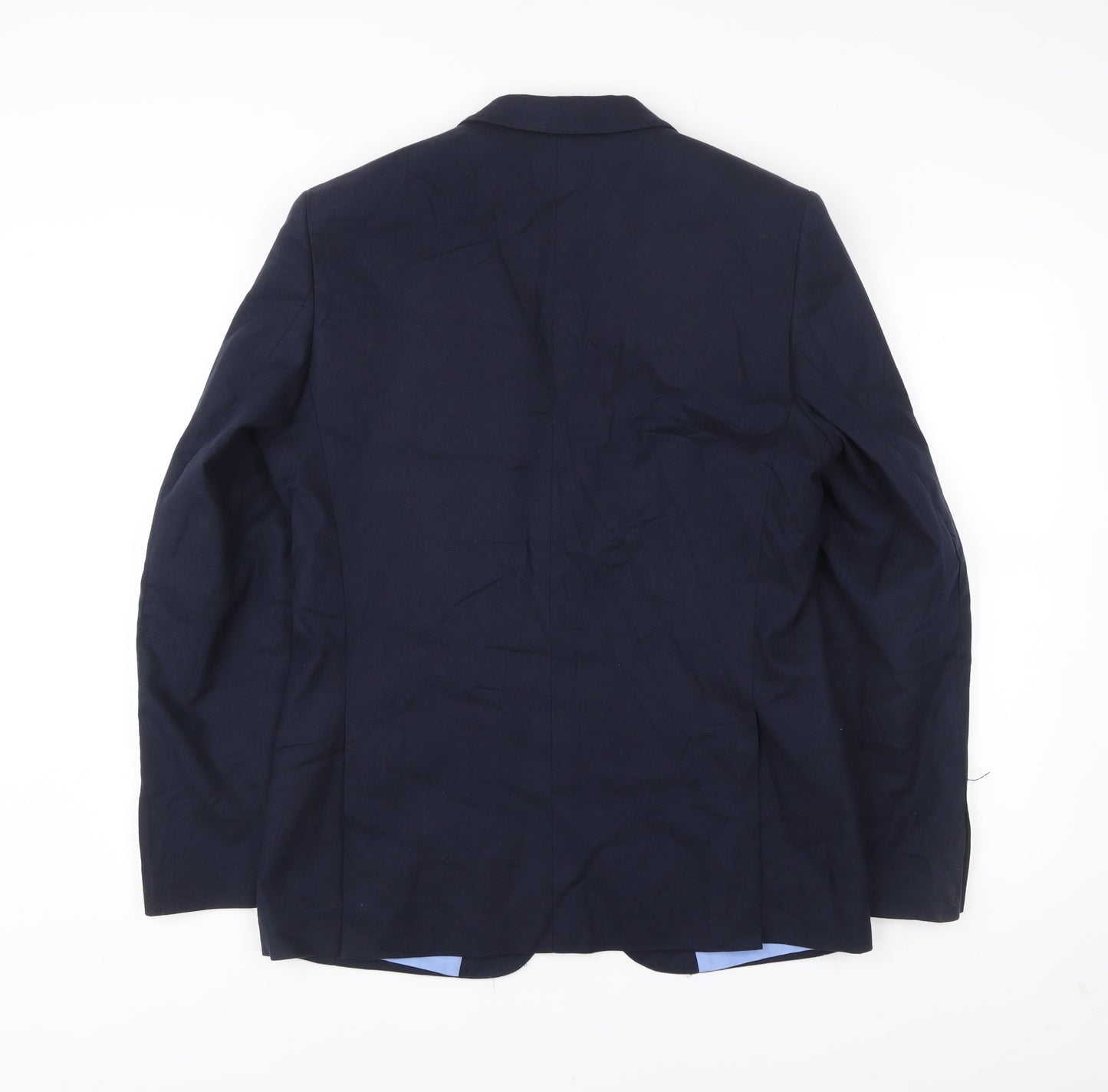 Angelo Litrico Mens Blue Slim Fit Blazer Size 48 Chest 38 Business Jacket