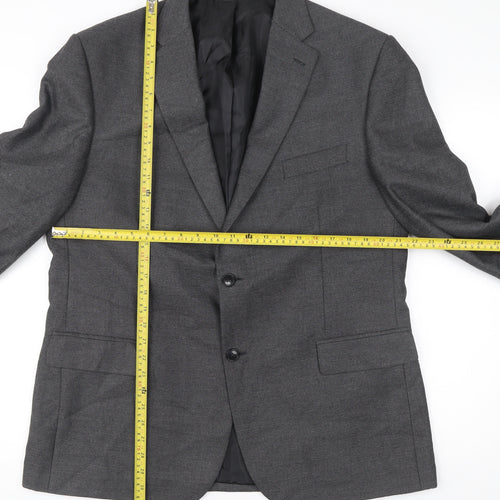 Marks and Spencer Men’s Grey Blazer Jacket 44 Chest Medium