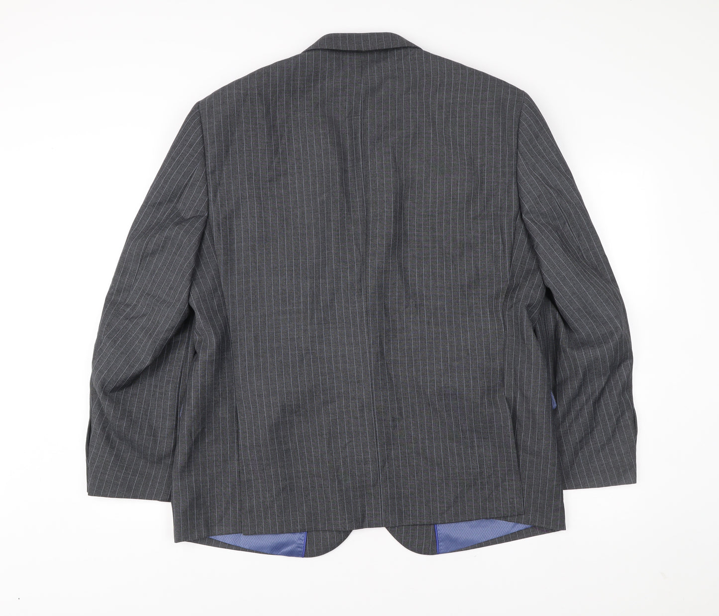Taylor & Wright Men’s Grey Pinstripe Blazer 46S Tailored Fit Jacket