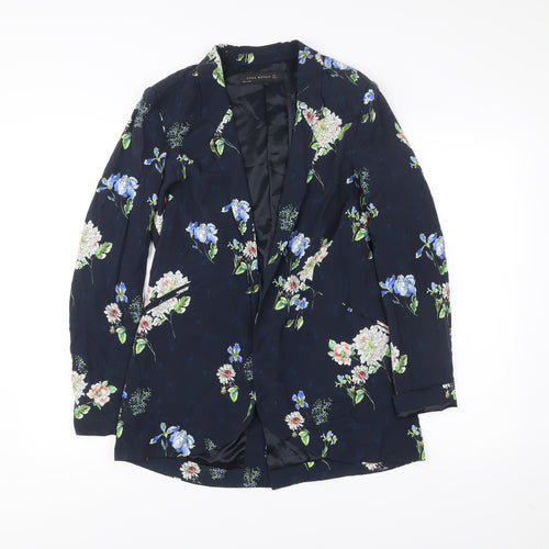 Zara Woman Women’s Multicoloured Floral Blazer Jacket Size 8