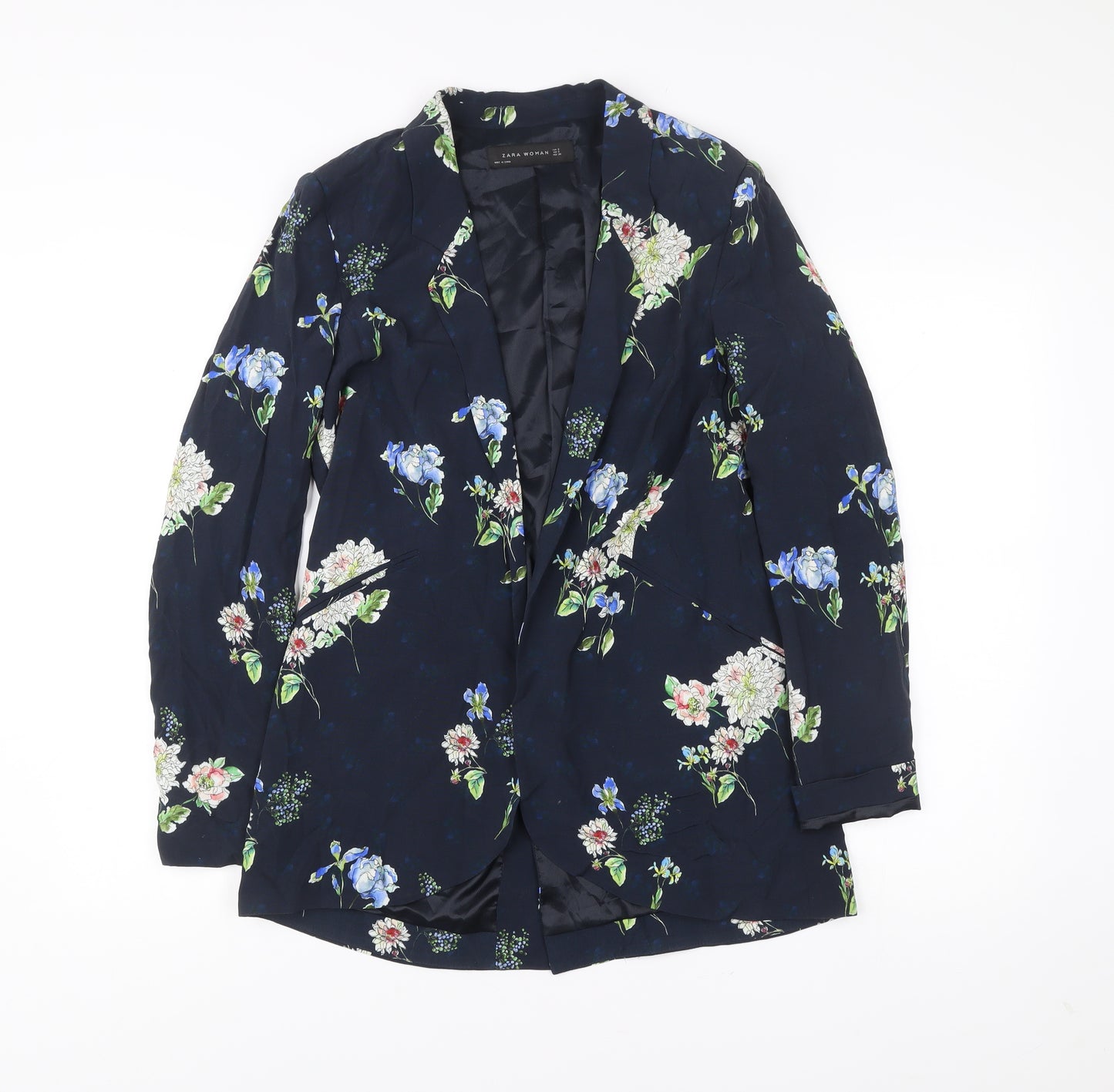 Zara Woman Women’s Multicoloured Floral Blazer Jacket Size 8