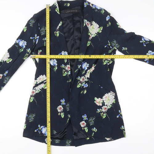 Zara Woman Women’s Multicoloured Floral Blazer Jacket Size 8