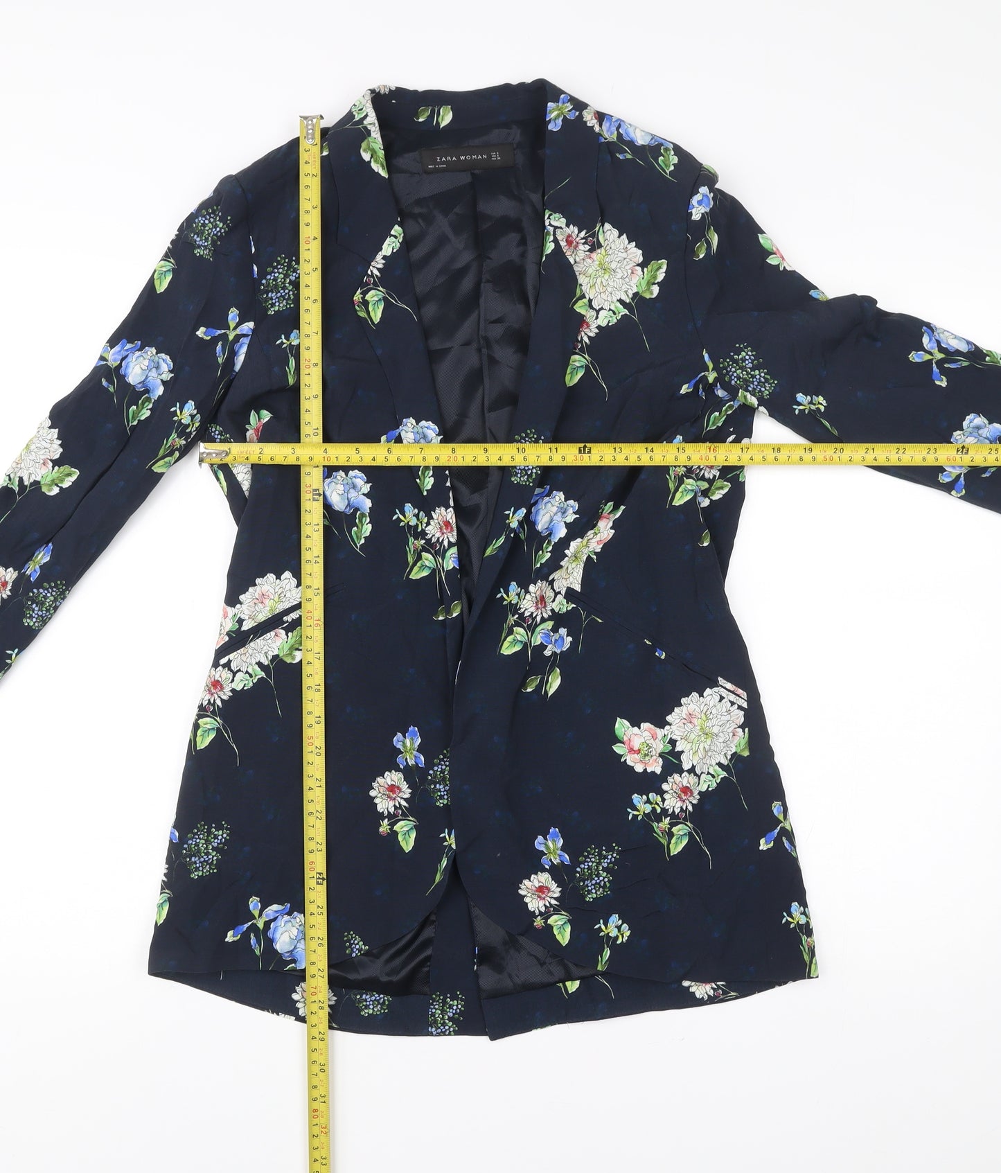 Zara Woman Women’s Multicoloured Floral Blazer Jacket Size 8