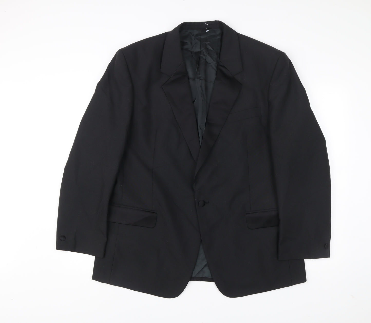 Skopes Mens Black 44S Wool Blend Blazer Jacket Formal Wear