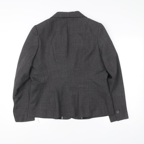 Papaya Womens Grey Size 18 Two-Button Suit Jacket Blazer
