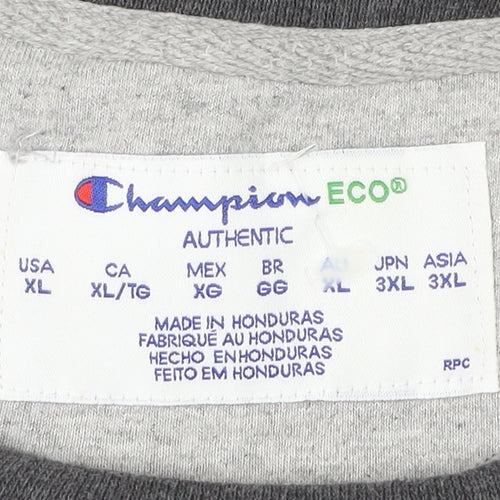 Champion Men’s Grey XL Pullover Sweatshirt Crew Neck Long Sleeve