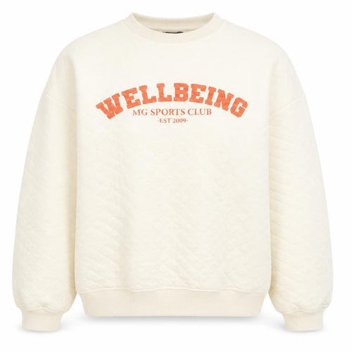 Missguided Women’s Ivory Quilted Pullover Sweatshirt UK 8
