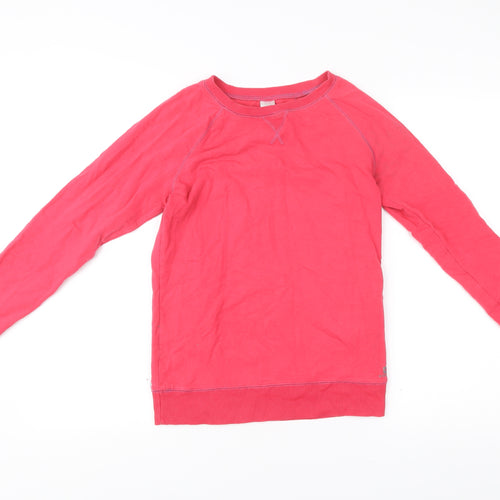 Decathlon Women’s Pink Pullover Sweatshirt Size S Cotton Blend