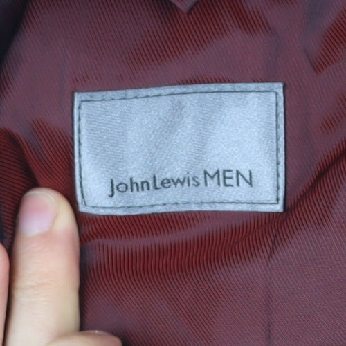 John Lewis Men Blue Stripe Wool Suit Jacket 40L Regular Fit
