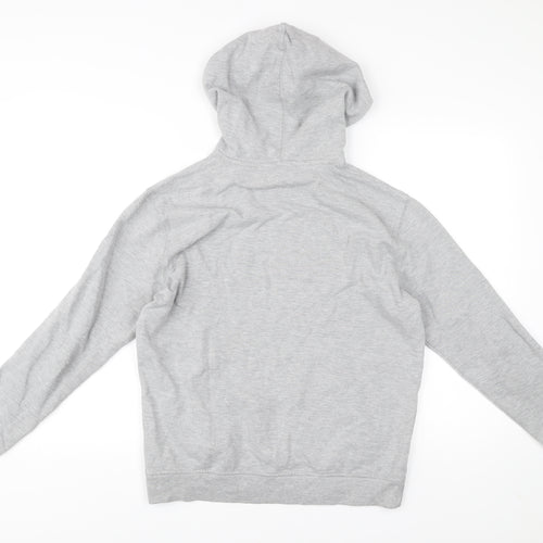 Topman Men’s Grey Pullover Hoodie Small Regular Fleece Cotton Blend