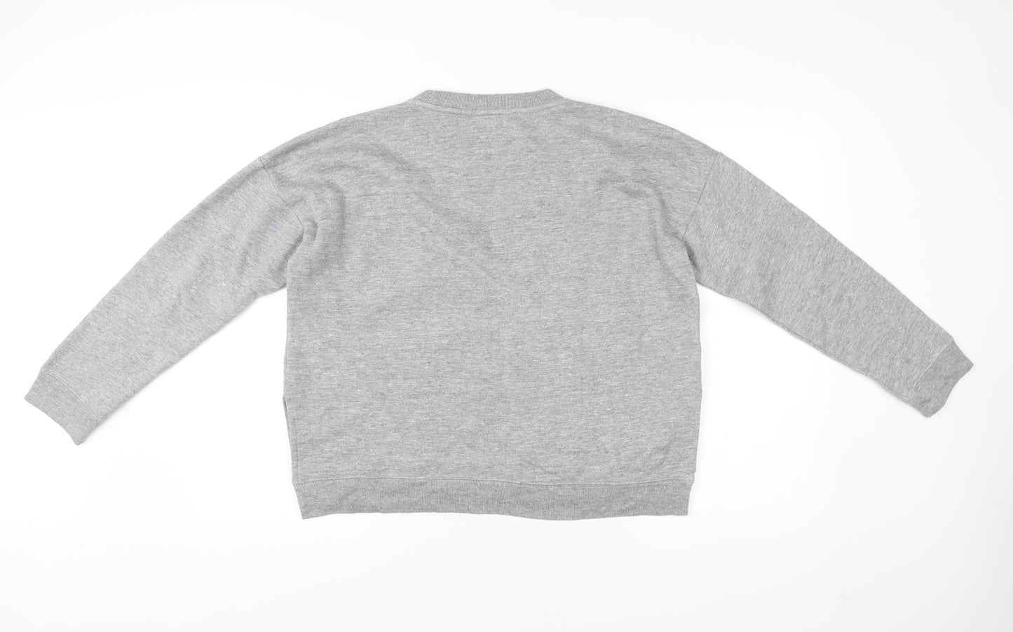 Jack Wills Womens Grey Crew Neck Sweatshirt UK 12 Cotton Blend