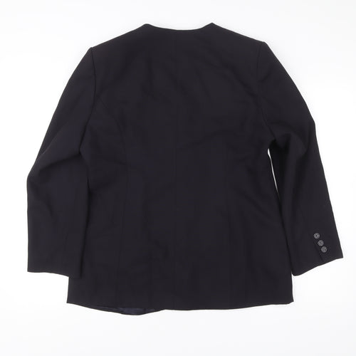 Marks and Spencer Women’s Blue Wool Petite Fit Suit Jacket UK 16
