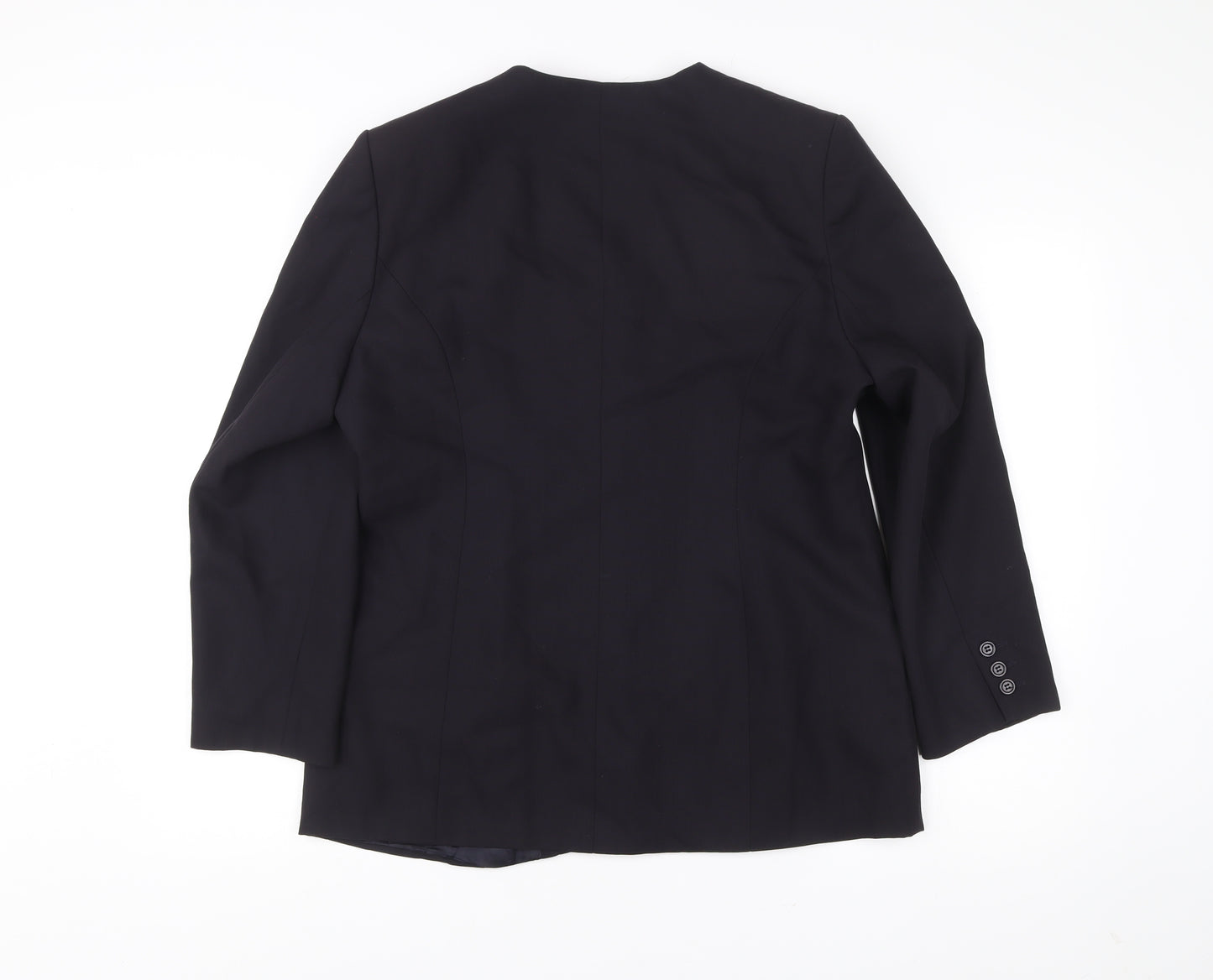 Marks and Spencer Women’s Blue Wool Petite Fit Suit Jacket UK 16