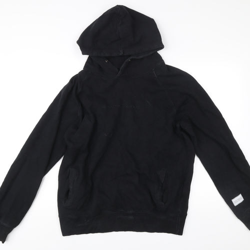 Santo Ammo Men’s Black Pullover Hoodie L Graphic Angel Print