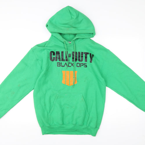 Gildan Men’s Green Call of Duty Black Ops Pullover Hoodie Size S