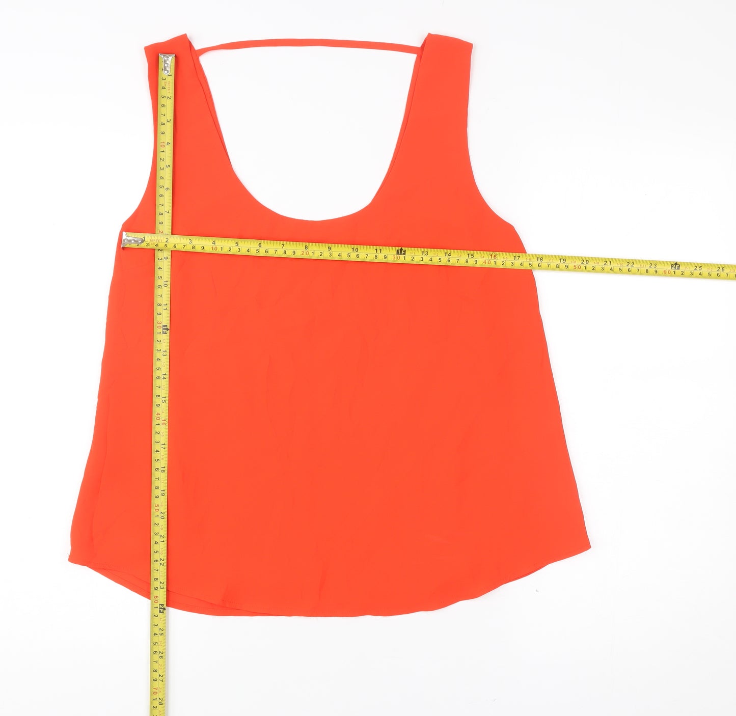 Oasis Women’s Orange Tank Top Size 16 Sleeveless Polyester Camisole