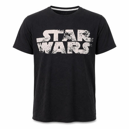 Star Wars Men’s Black Medium Graphic Logo Movie T-Shirt