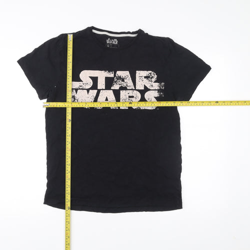 Star Wars Men’s Black Medium Graphic Logo Movie T-Shirt