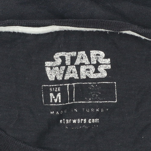 Star Wars Men’s Black Medium Graphic Logo Movie T-Shirt