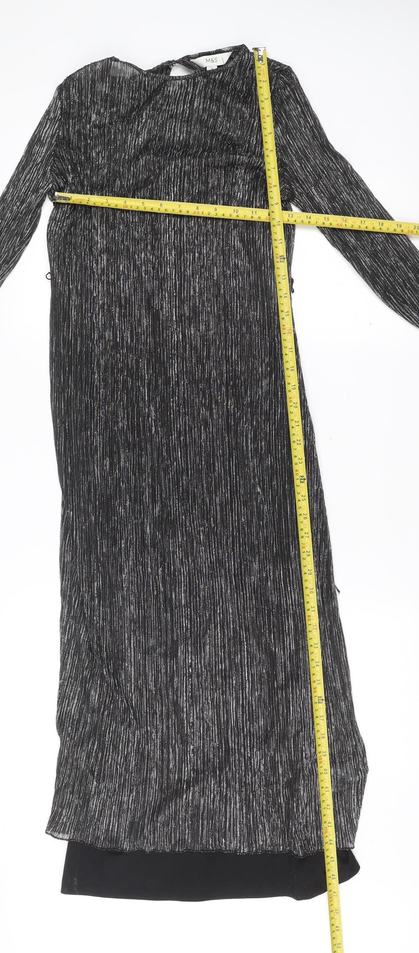 Marks and Spencer Womens Black Size 12 Bodycon Party Dress