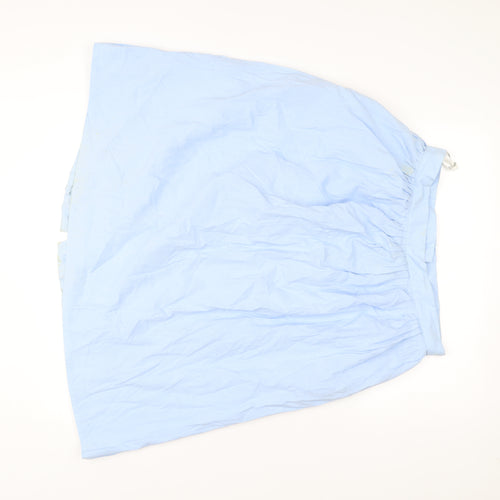 Canda Women’s Blue A-Line Knee Length Cotton Skirt Size 20