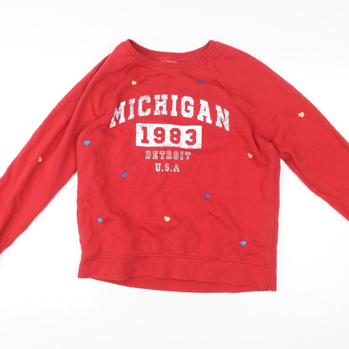 Next Women’s Red Michigan 1983 Sweatshirt Size 12 Cotton Pullover