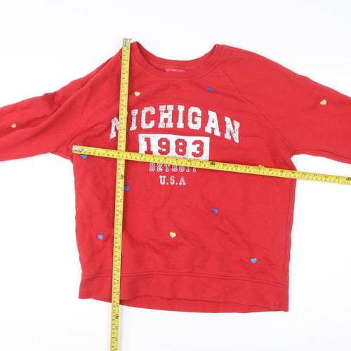 Next Women’s Red Michigan 1983 Sweatshirt Size 12 Cotton Pullover