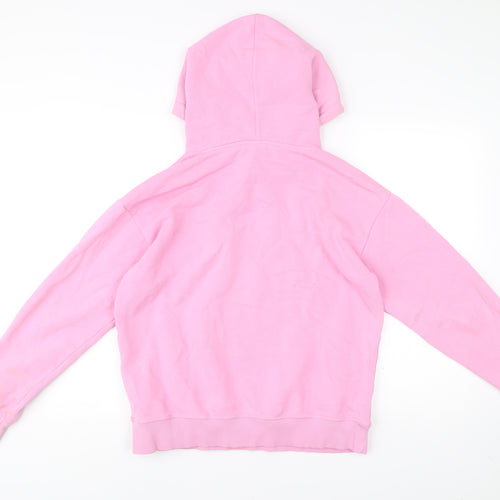 Champion Womens Pink Pullover Hoodie Medium Regular Fit Casual