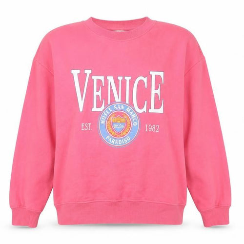 H&M Women’s Pink Venice Graphic Sweatshirt Size 12 Regular Fit